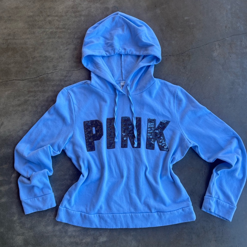 PINK Blue Hoodie